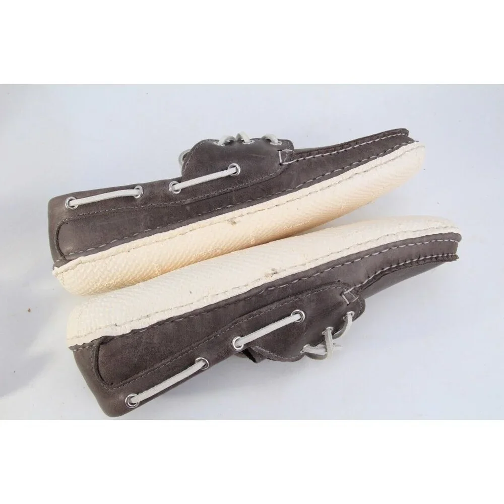 Quoddy Boat Moc II Moccasins Shoes Mens Gray Sz 11 D